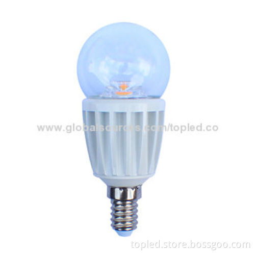 E14 7W LED Bulb, 650lm, 2,700K, 80Ra CRI